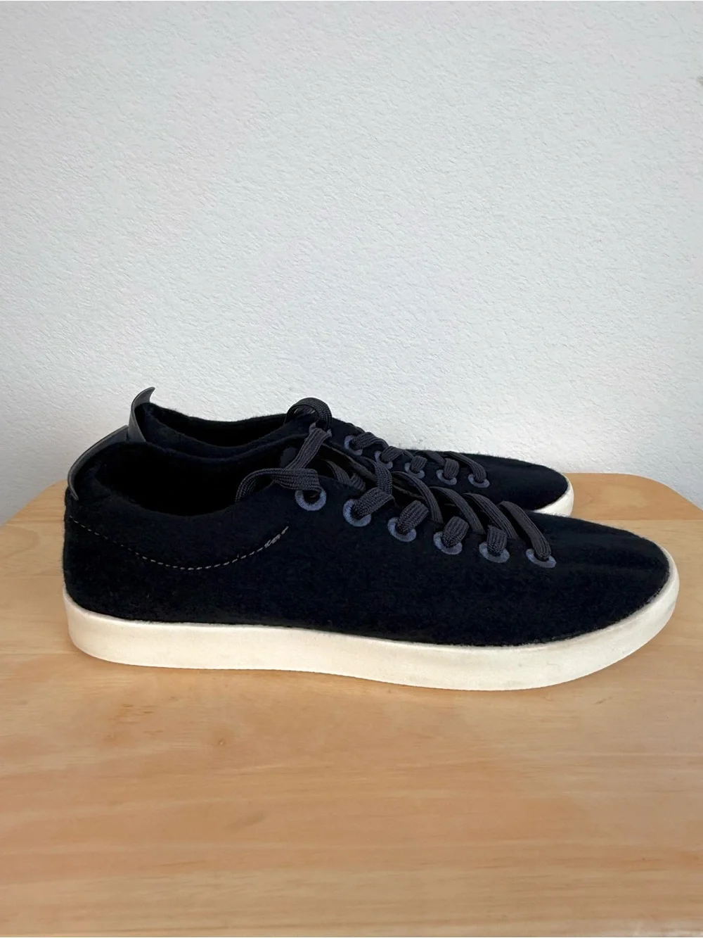 Allbirds Men’s Wool Piper Merino Wool Black Sneakers Shoes Size 10